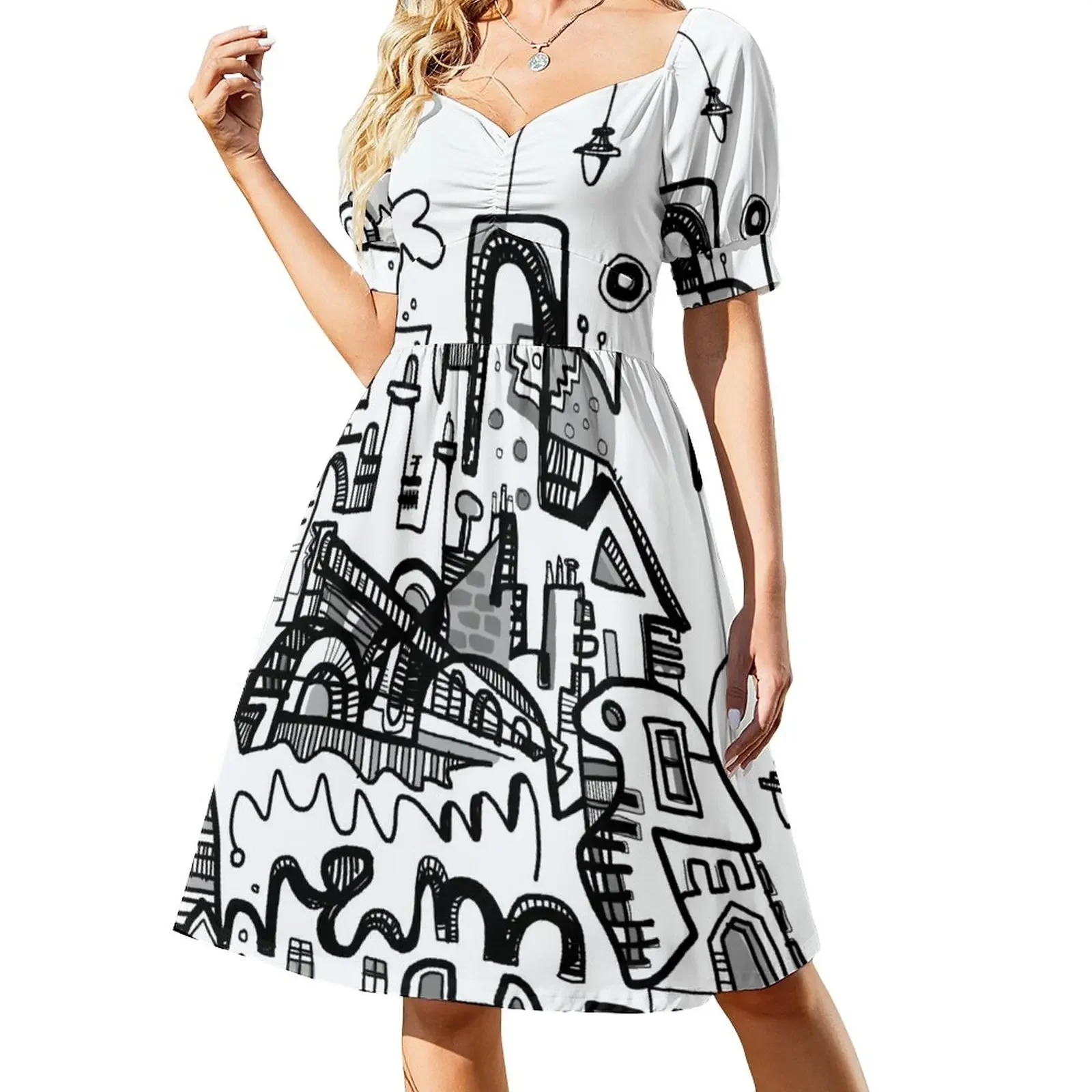 Платье с короткими рукавами Leave The Light On Listowel платья невесты для выпускного вечера