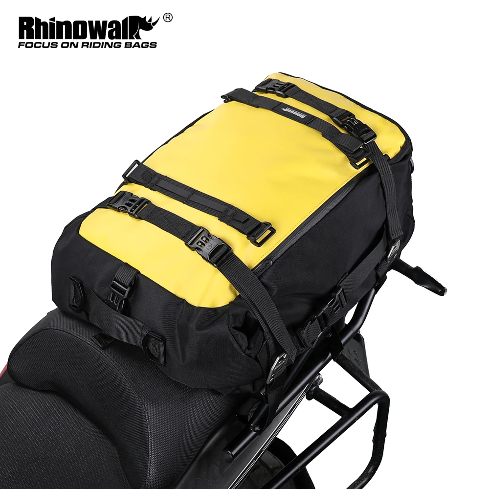 Мотоциклетная сумка Rhinowalk, объем 10 л/20 л/30 л, водонепроницаемая сумка-седло, багажная сумка, многофункциональный рюкзак для велоспорта на открытом воздухе
