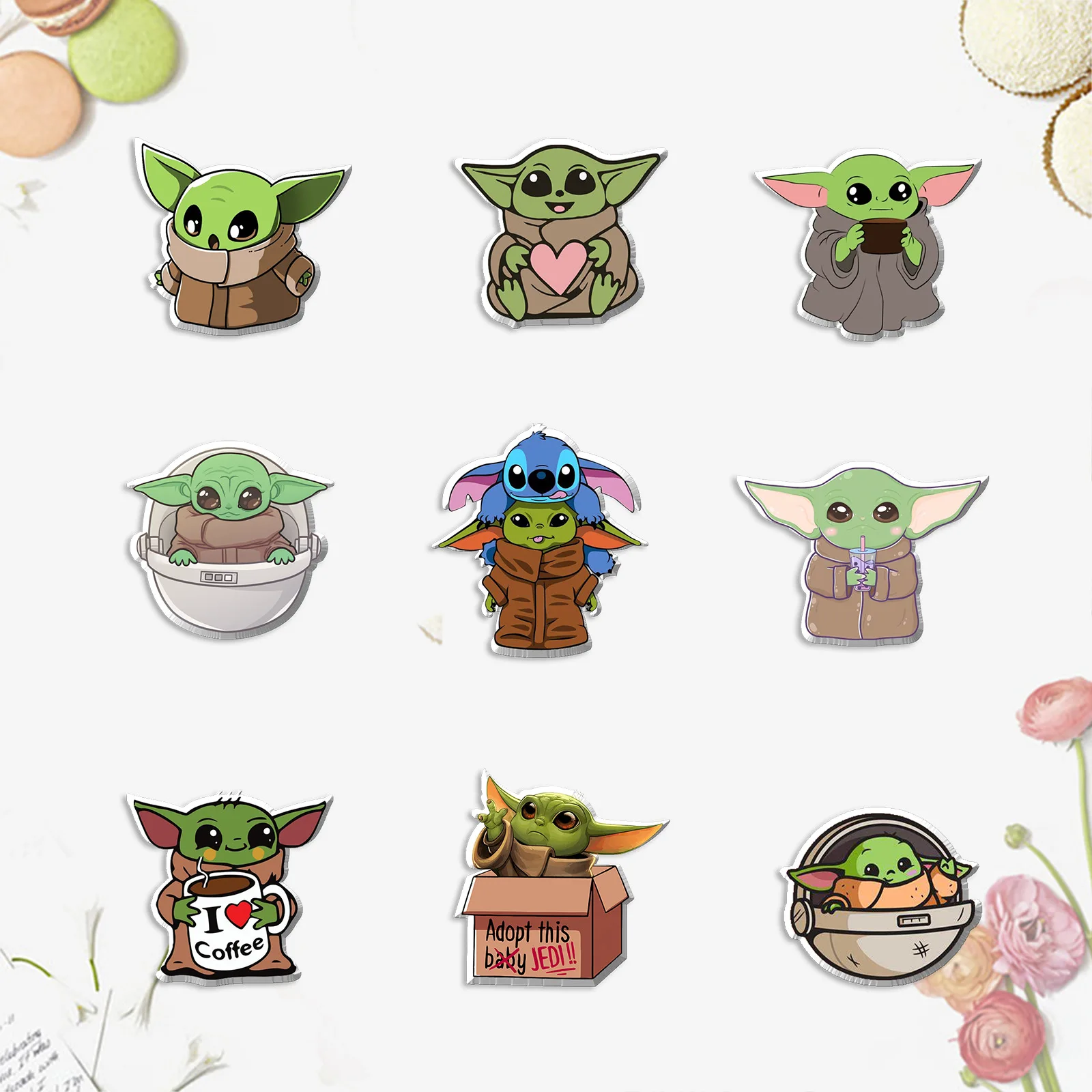 

Мультяшная брошь в стиле аниме Звездные войны Master Yoda Pin Baby Yoda Милая брошь значок Аниме Фигурка экшн-фигурки