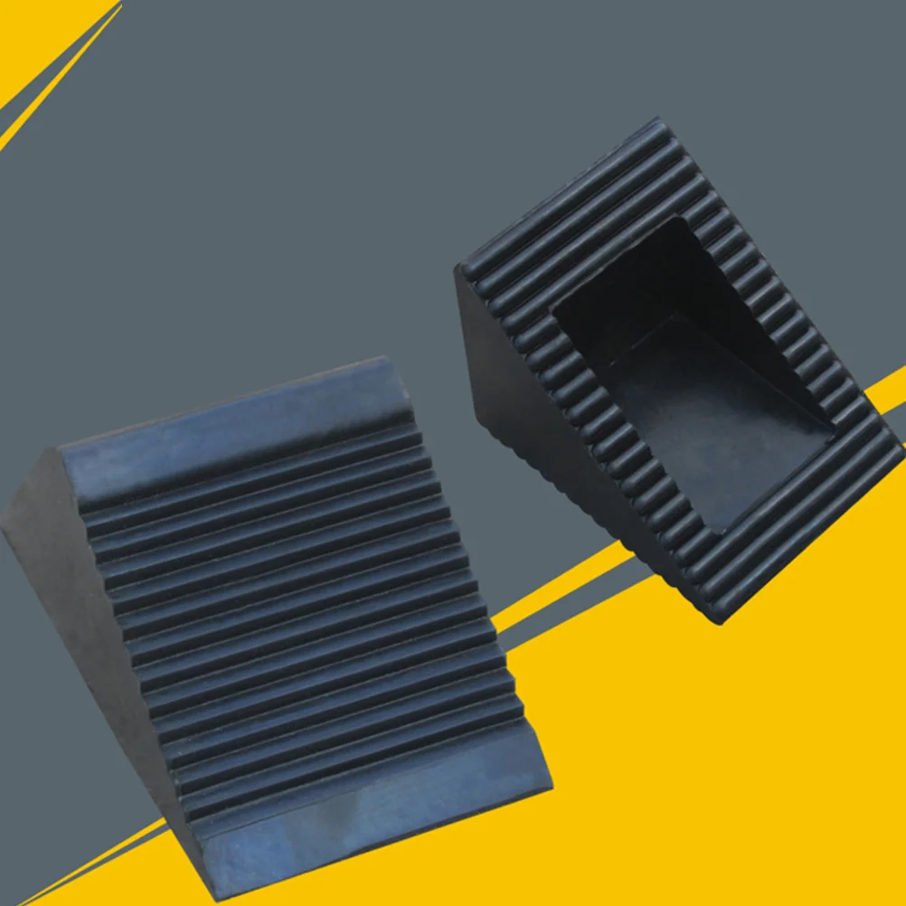 

2 Pcs Car Anti-Silp Tool T Tool Portable Tire Triangle Pad Car Stop Control Car Tires