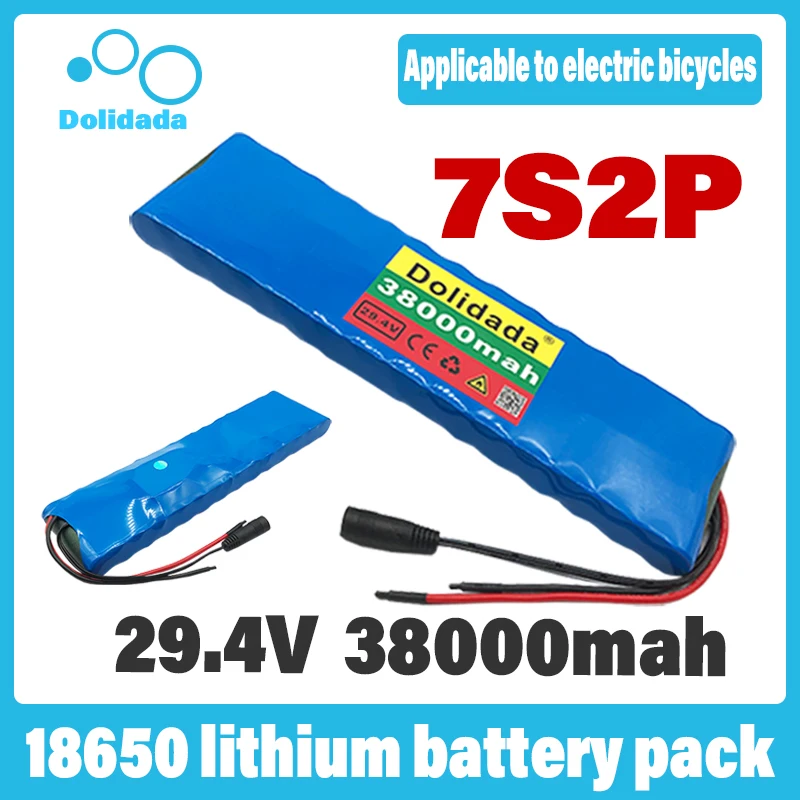 

7s2p 24V 38ah 18650 battery lithium ion battery 29.4V 38000mah electric bicycle moped / lithium ion battery electric scooters