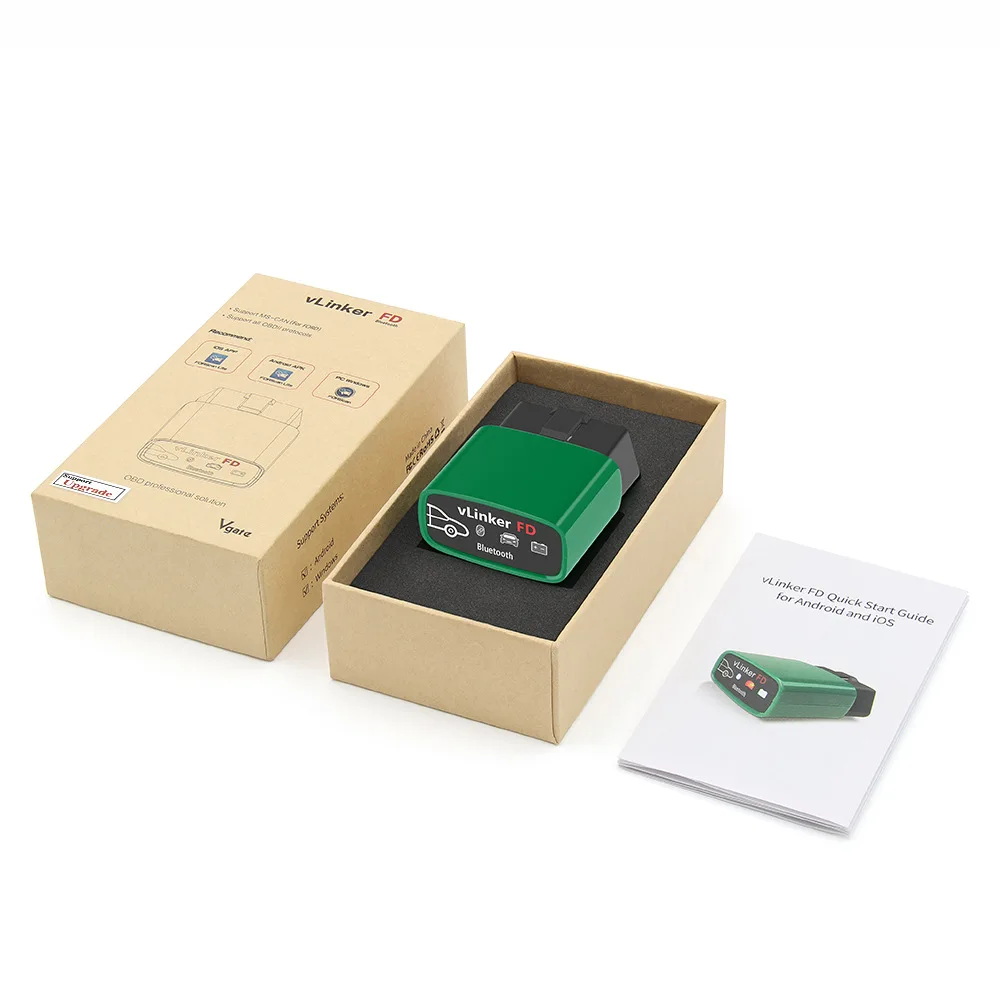 

Vgate vLinker FD+ V2.2 Bluetooth-Compatible 3.0 4.0 WIFI J2534 ELM327 OBD 2 Scanner Code Reader Car Diagnostic Tools For FORScan
