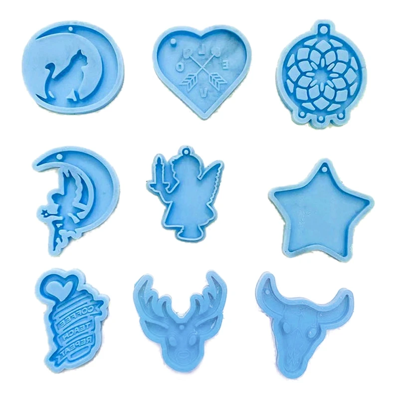 

9 шт., силиконовая форма для брелока