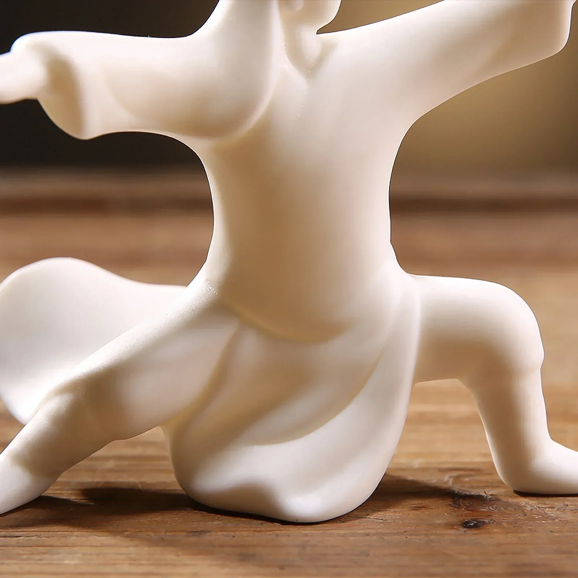 Бело-Китайский Тай-Чи фигурка с орнаментом кунг-фу Ace Фигурки нео-Современное