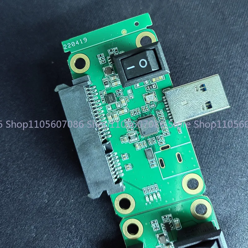 Фото Адаптер-плата SATA-USB3 ASM1153E для SSD-накопителей: инструмент для массового производства и обслуживания №2