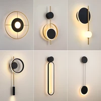 nordic led wall lamp modern minimalist bedroom bedside lamp background wall creative personality hotel aisle staircase lamp