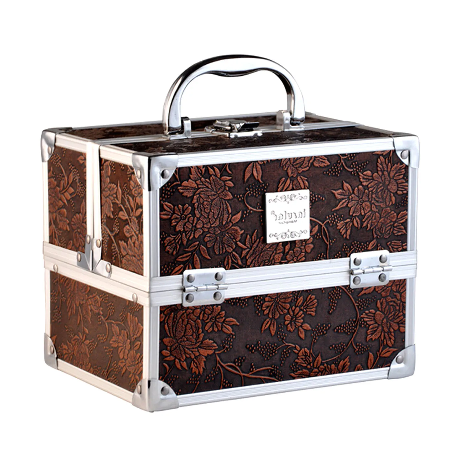 Чехол-органайзер для косметики из алюминиевого сплава с 5 выдвижными лотками |