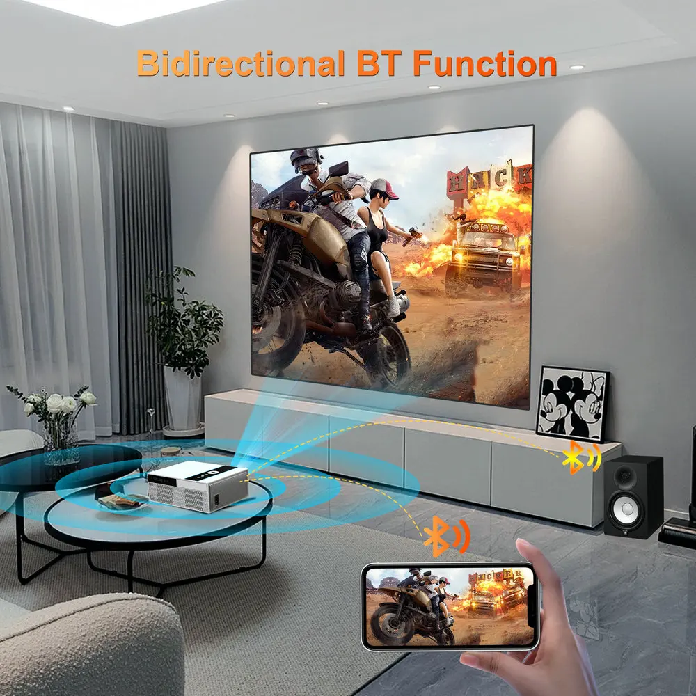 Портативный видеопроектор Vivicine X6B Smart WIFI Android 11 Full HD 1080P