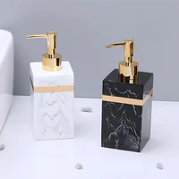 400500ml travel resin square bottle dispenser soap lotion shower gel empty bottle bathroom liquid dispenser for soap w4450