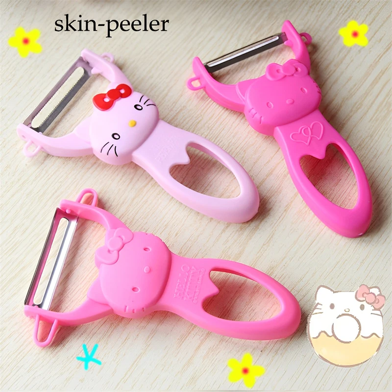 

2 шт. Sanrio Kawaii Hello Kitty пилинг нож мультфильм фрукты пилинг артефакт кухонный многофункциональный нож для подготовки овощей