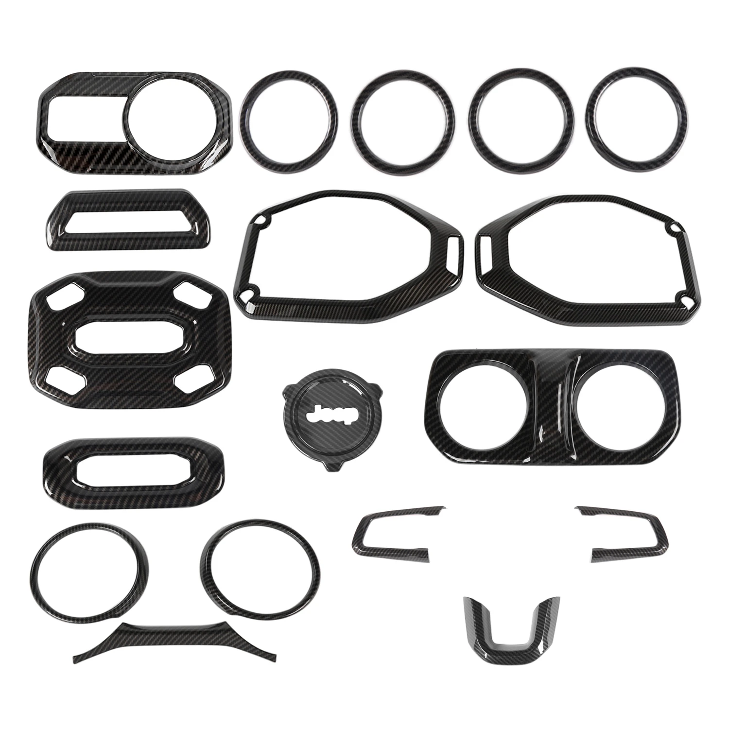 

Jeep Wrangler JL 2018-2022 Аксессуары Для Украшения Интерьера Материал ABS - Рулевое Колесо Вентиляционное Отверстие Динамик ...