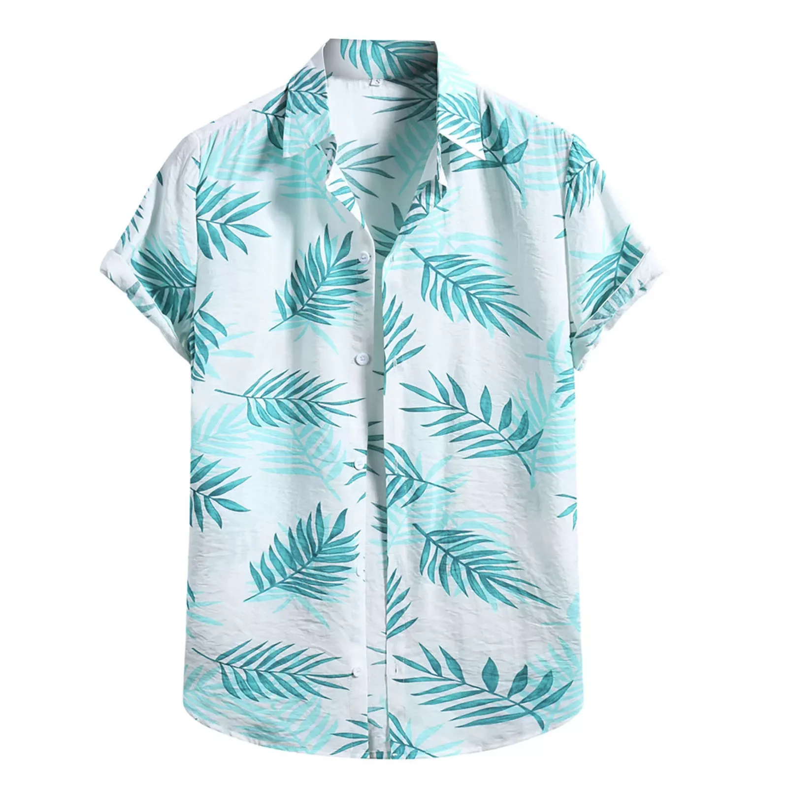 

New2022 Short Sleeve Shirt For Men Fashion Ethnic Button Down Shirt Men Casual Hawaiian Printing Blouse Tops Chemise Homme