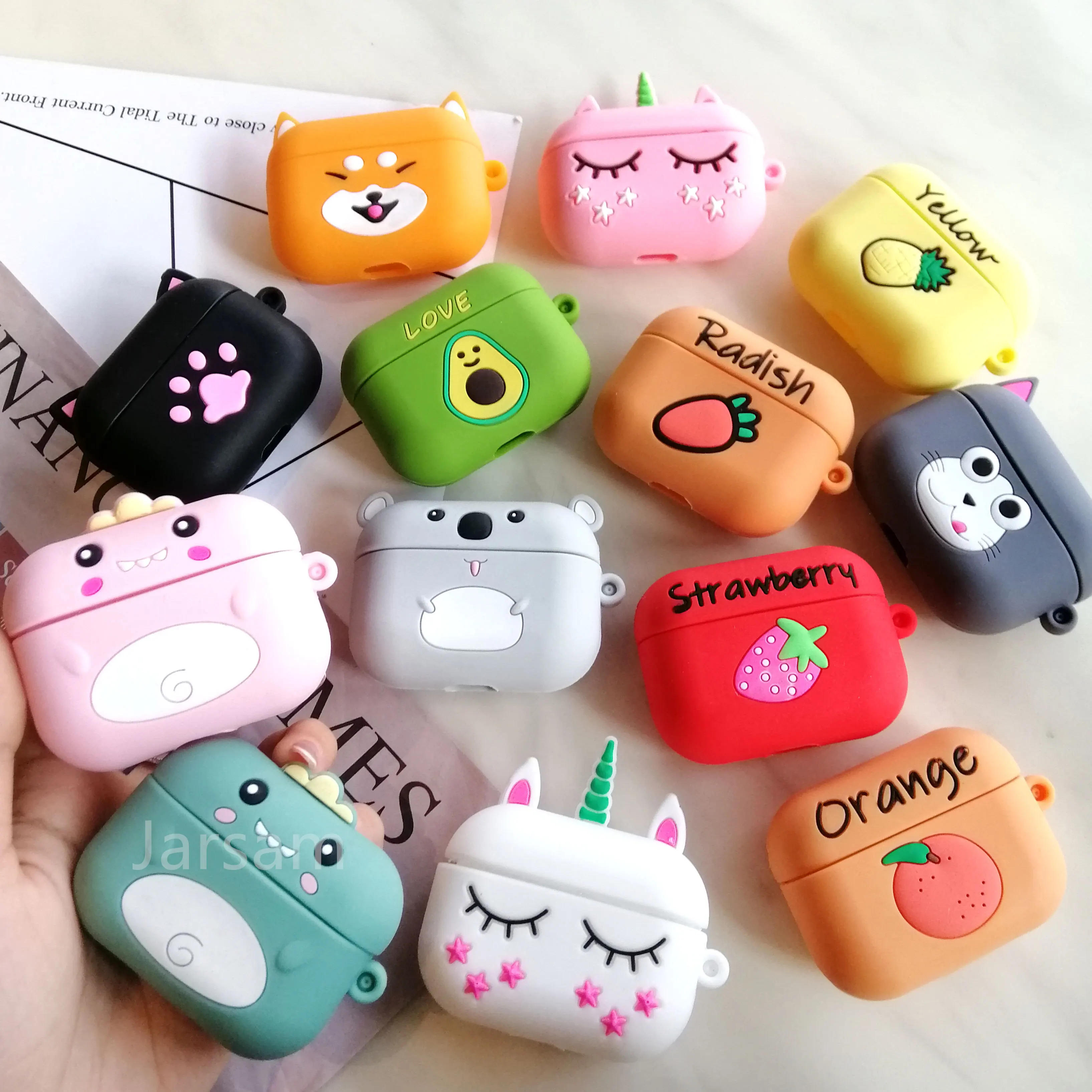 

Чехол для AirPods Pro, 3D чехол с мультяшным динозавром, чехол для AirPods, защитный чехол для наушников AirPods Pro