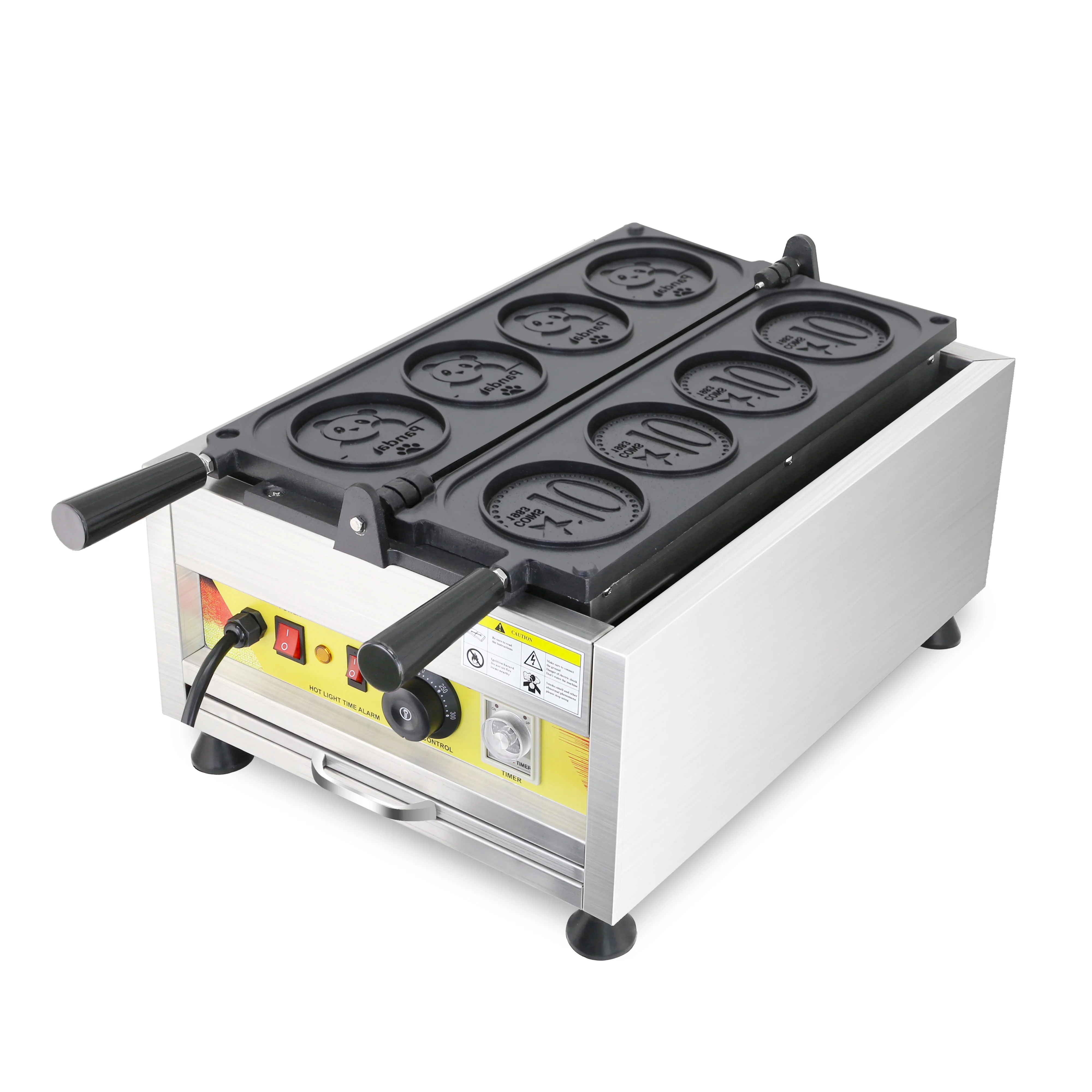 

Cheese Gold Coin Waffle Machine Cartoon Panda Coin Scones Machine Snack Equipment