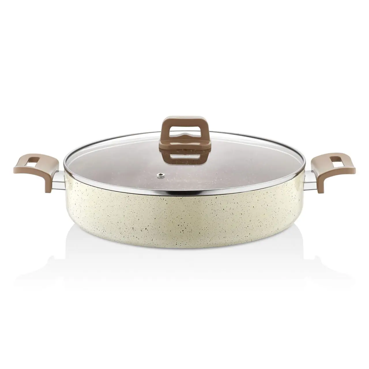 

Cream color 32 Cm granite pressure pot