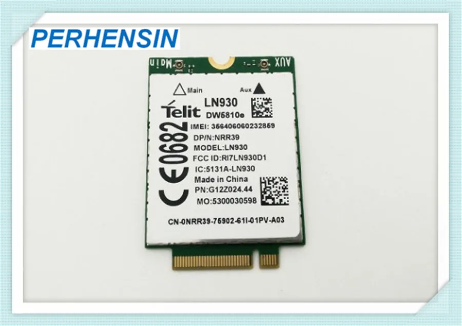 Подходит для Dell Telit DW5810e 4G LTE DC HSPA WWAN NGFF модульная карта LN930 NRR39 протестирована