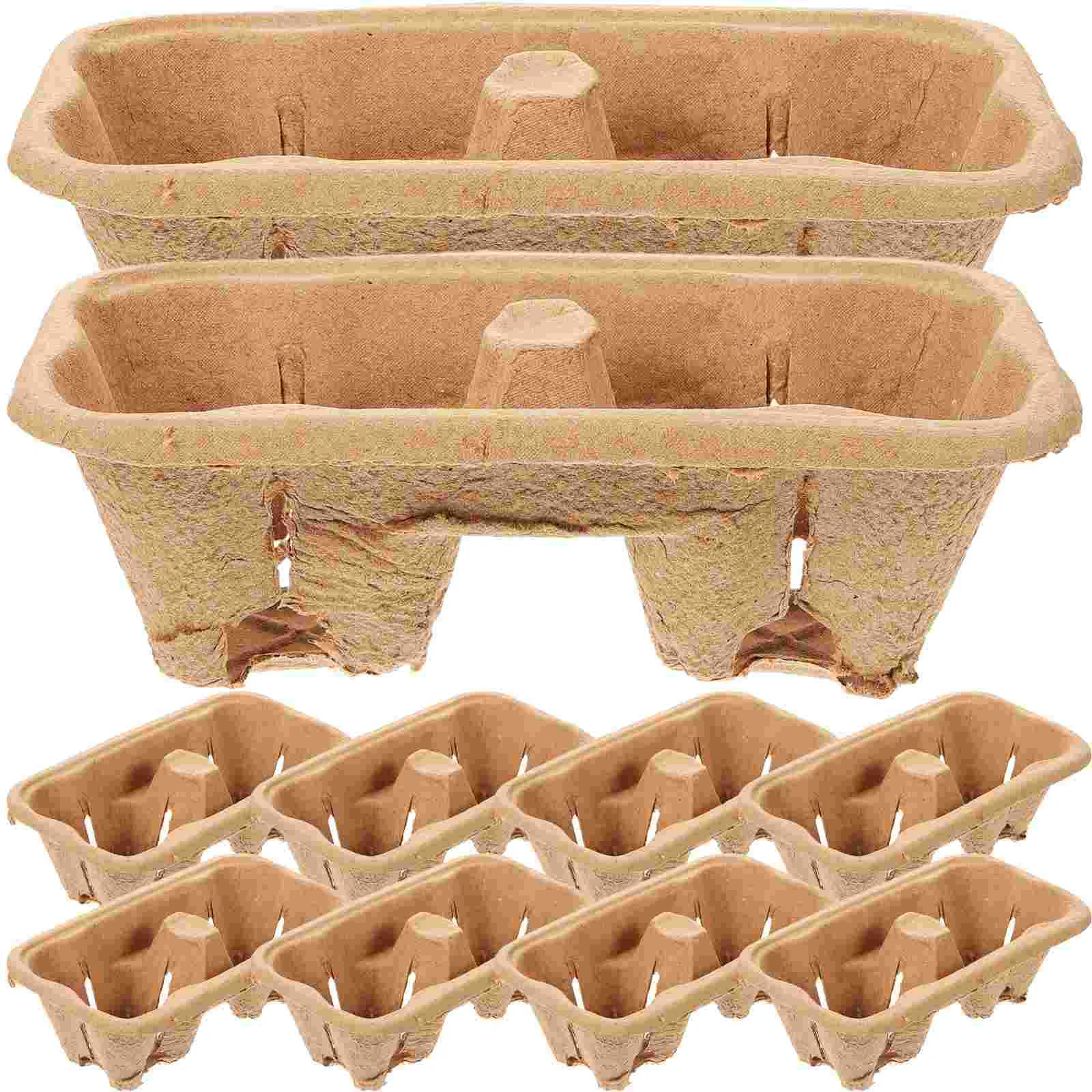 

50 Pcs Disposable Cup Holder Coffee Mug Convenient Mugs Outdoor Trays Packing Takeout Saucer Supply