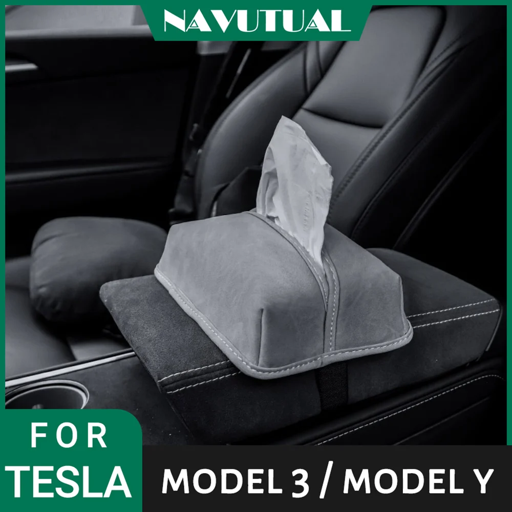 

Автомобильная коробка для салфеток Tesla Model 3, модель Y, S, X, внутренняя сумка для хранения в автомобиле, скрытая за экраном салфетка, бумажный держатель, заднее сиденье