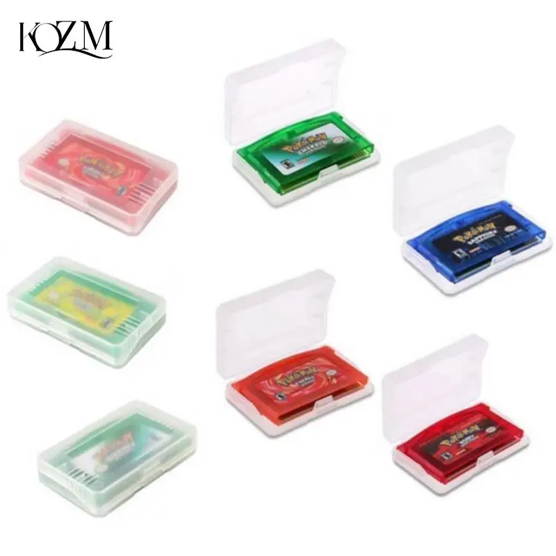 

10Pcs/lot Clear Plastic Game Cards Cartridge Case Dust Cover Case For Game Boy Advance GBA