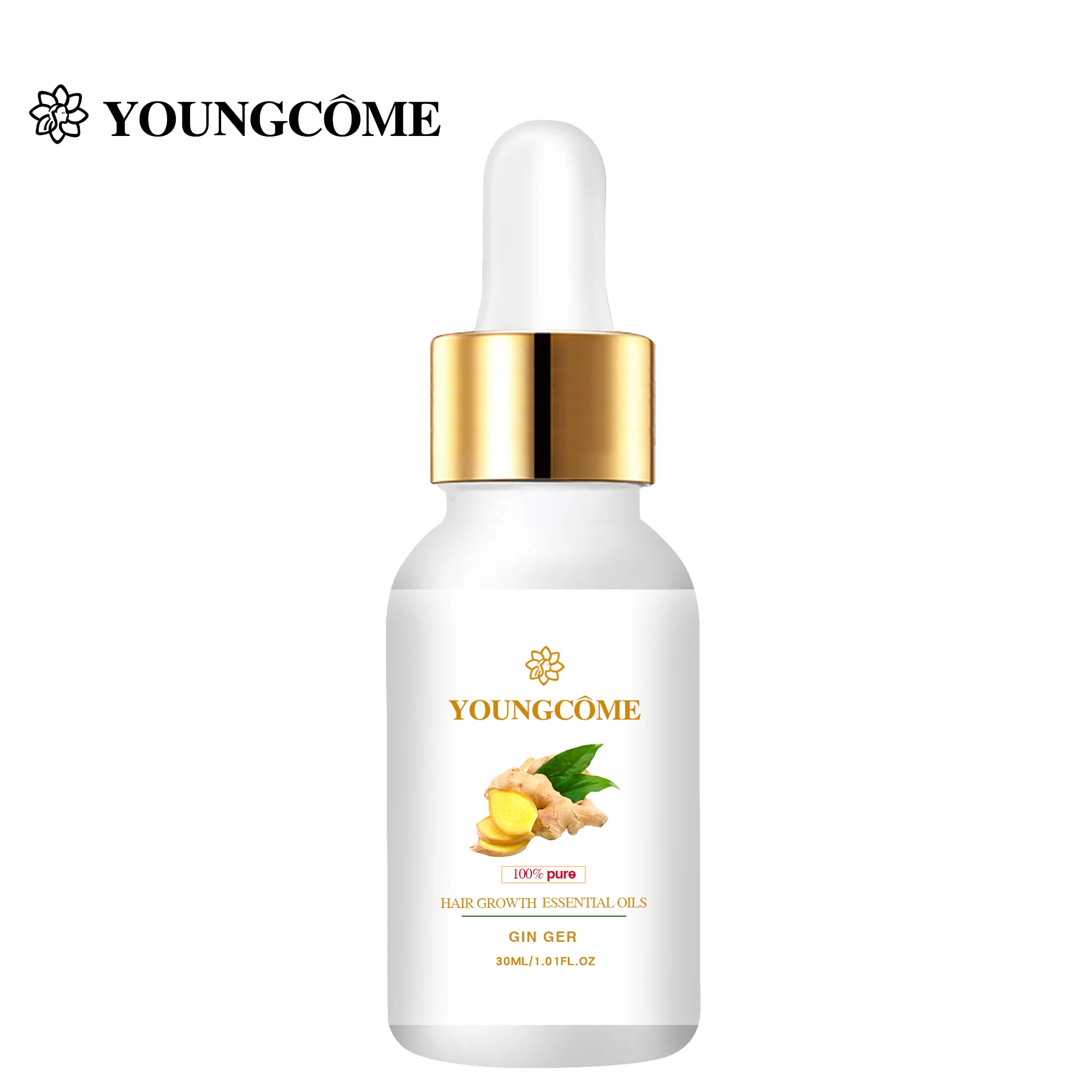 

YOUNGCOME Ginger эфирное масло для роста волос питает корни волос, контролирует питание и предотвращает сухость волос