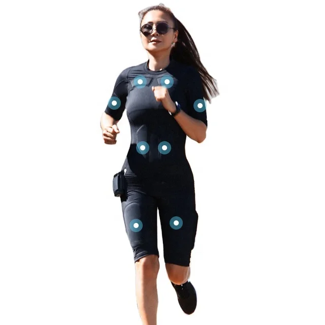 

Multi function ems training suit wirelessly controlled via Bluetooth for health center /gym club/home
