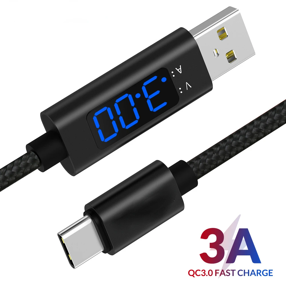 

Original for Samsung Fast Charging USB C With Digital Display Mobile Phone Cable Micro USB Cable & USB Type C Cable 3A