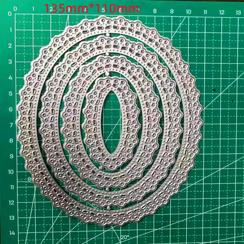 

New Circle Metal Cutting Dies Set for DIY Scrapbooking Craft Paper Card Making Frame Embossed Template Stencil No Clear Stamps
