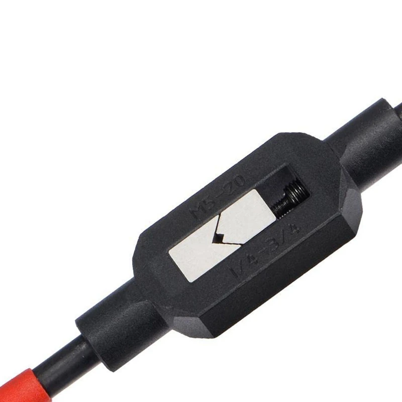 1 шт. Регулируемый ключ-ручка из черной и красной стали для 1/4-3/4 дюймов (UNC/UNF)