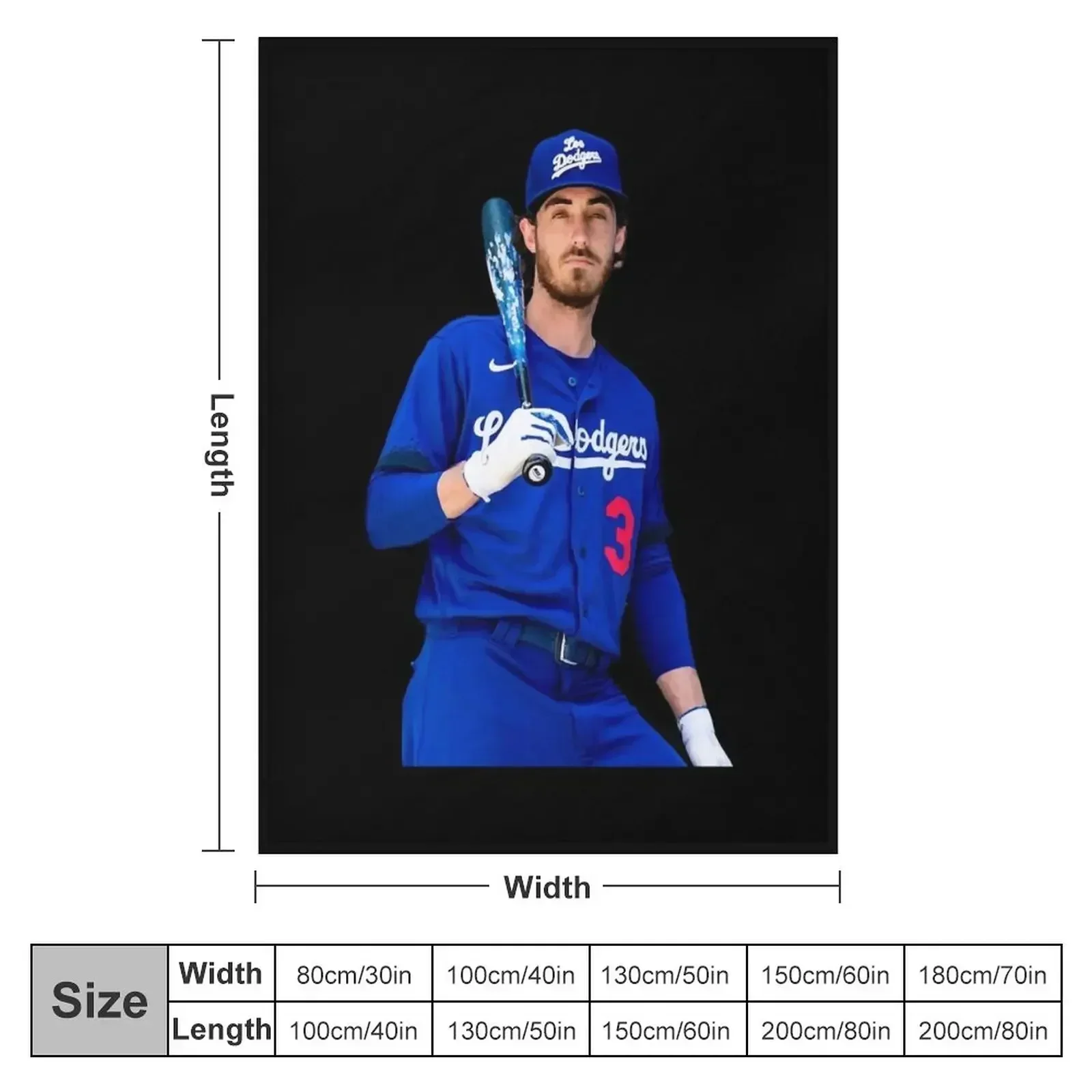 Подарки для влюбленных Cody Bellinger подарок любителей кино одеяло винтажное