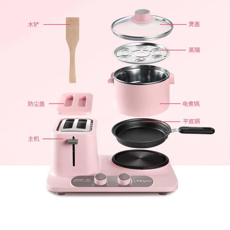 

2 in 1 breakfast maker machine time-saving coffee toaster Small oven