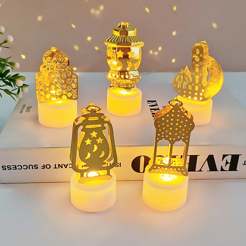 ramadan decoration 2022 eid mubarak iron candle led light ornament islam muslim house party decor eid al fitr kareem gift free global shipping