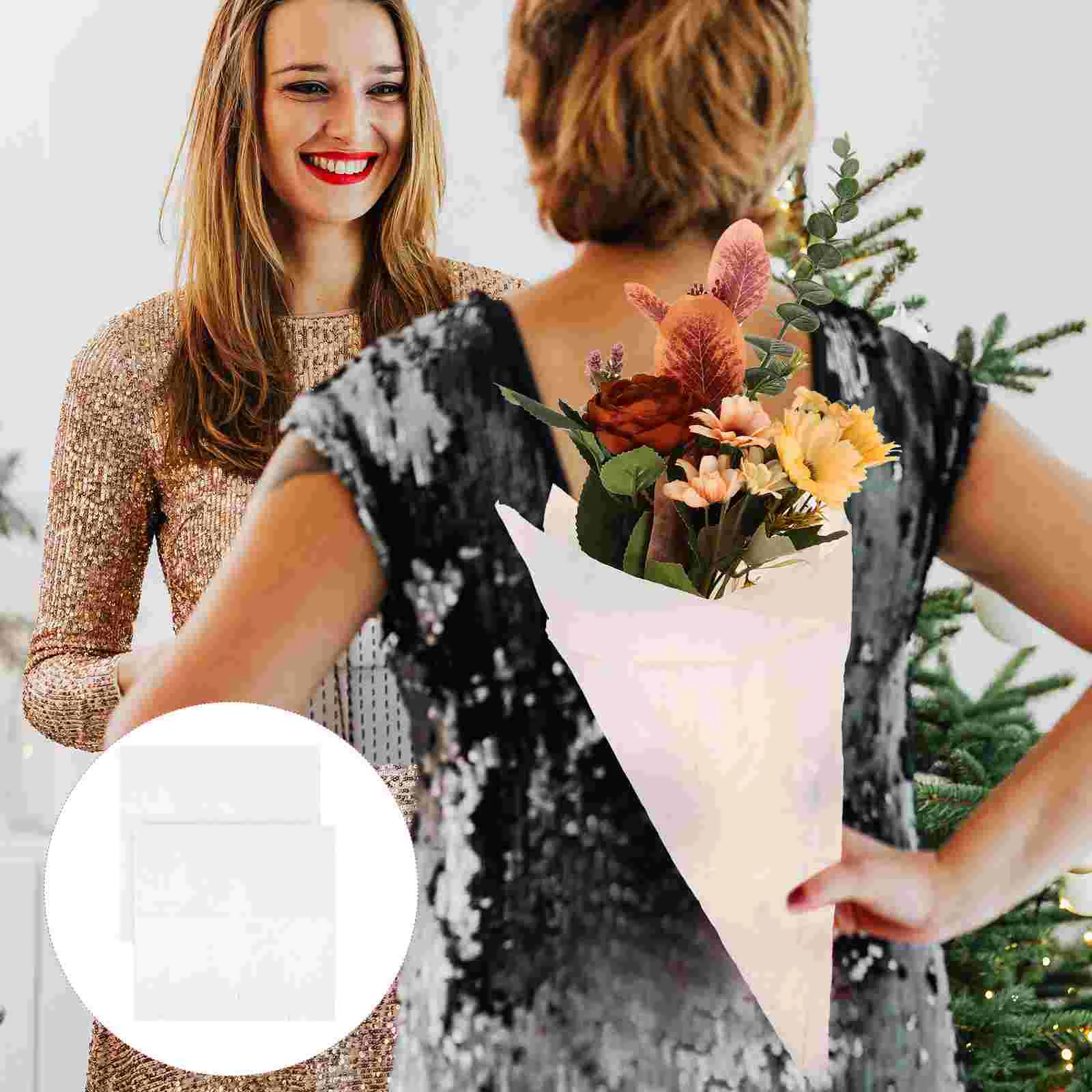 

5 Sheets Rough Textured Wrap Paper Flowers Bouquet Wrapping Paper Floral Wrapping Paper