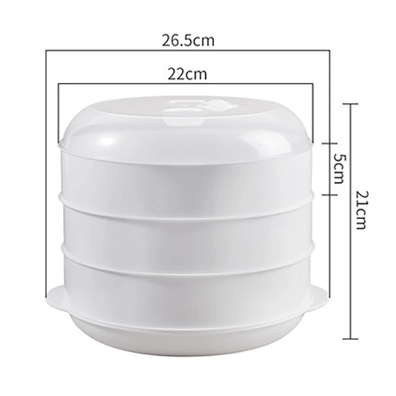 

Двойная пластиковая пароварка для микроволновки