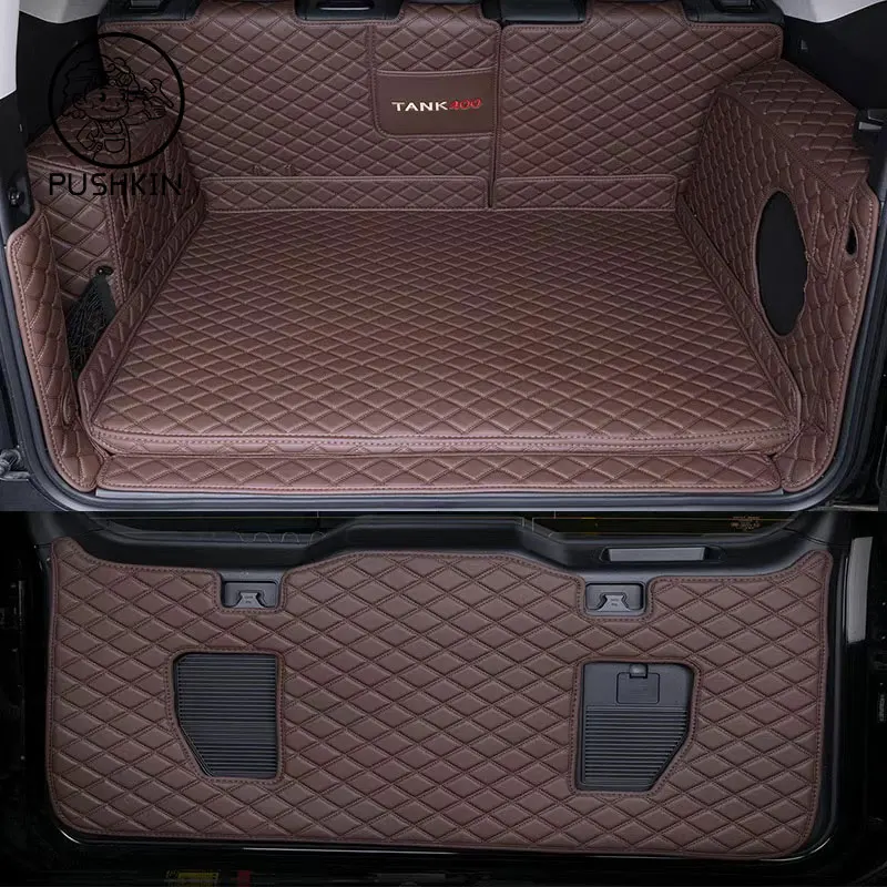 

Для GWM TANK 400 2024 2025 2026 полный комплект простыни коврика в багажник кожаный прочный вкладыш багажника ковры внутренний чехол аксессуары