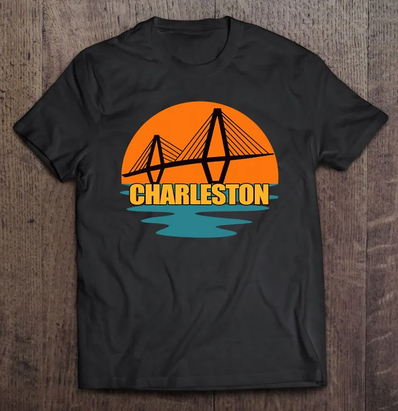

Charleston Cooper River Ravenel Bridge Silhouette Sunset T Shirt For Men Clothes Men Men Clothing Clothing Shirt Men's Clothes