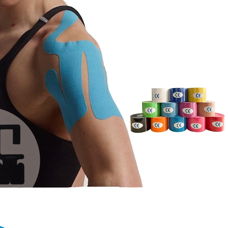

3 Size Kinesiology Tape Muscle Bandage Sports Cotton Elastic Adhesive Strain Injury Tape Knee Muscle Pain Relief Stickers