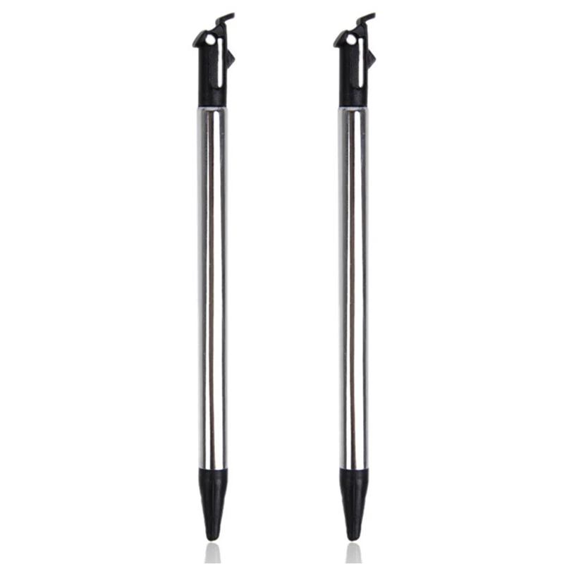 

Hot 2X Pen Tapping Screen Metal Telescopic Pen Stylus Pen For New Nintendo 3DS LL / XL