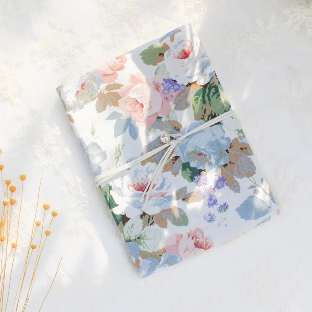 

Portable Rose Design A5 Book Cover Washable Durable Reusable Book Protector School Stationery for Students Office Home