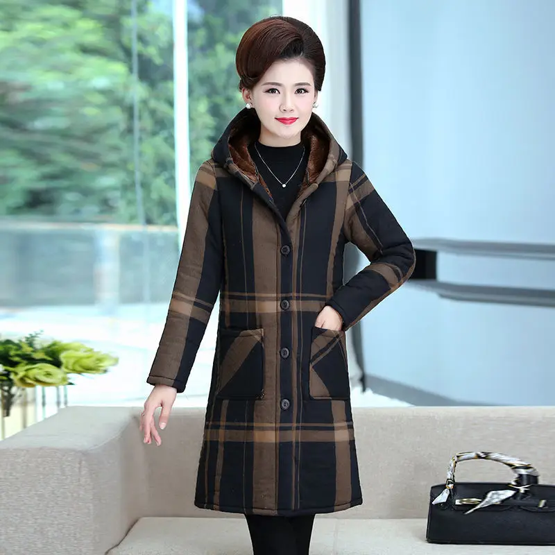 Corduroy Winter Coat Women Puffer Jacket Winter New Korean Style Long Ladies Over-the-knee Cotton Padded Jacket Keep Warm