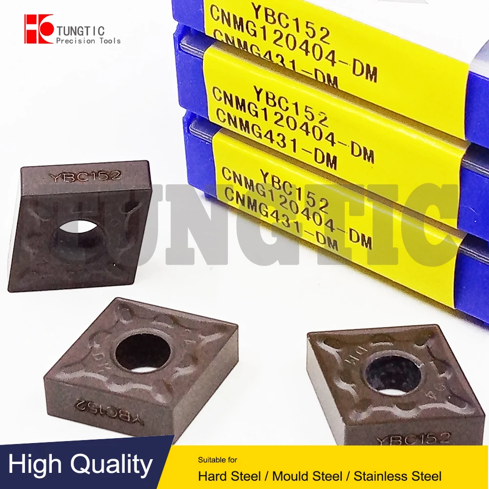 

CNMG120404-DM YBC152 Milling Cutter CNC Tools Insert Lathe Machining Tools Lathe Cutting Tool Metal Turning Tools CNMG 120404