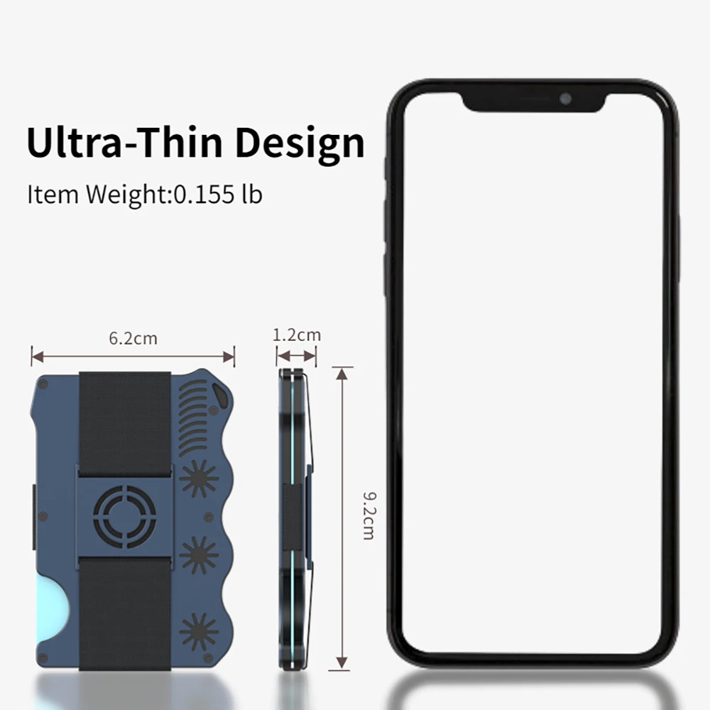 Man Metal Credit Card Holder Wallet Credential ID Bank Business Card Passport Case Cardholder for Men and Women