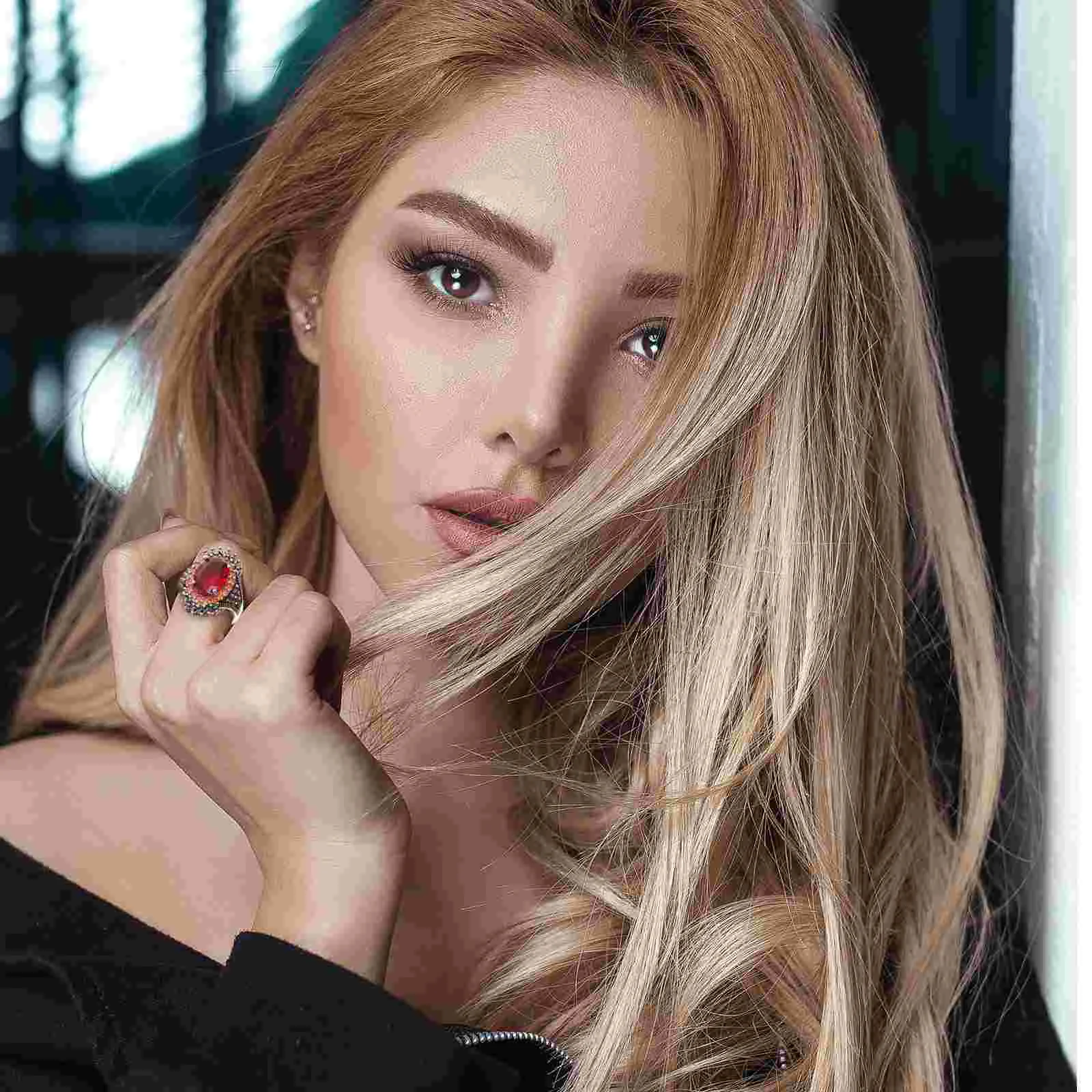 Преувеличенное кольцо с драгоценным камнем женский подарок другу для женщин