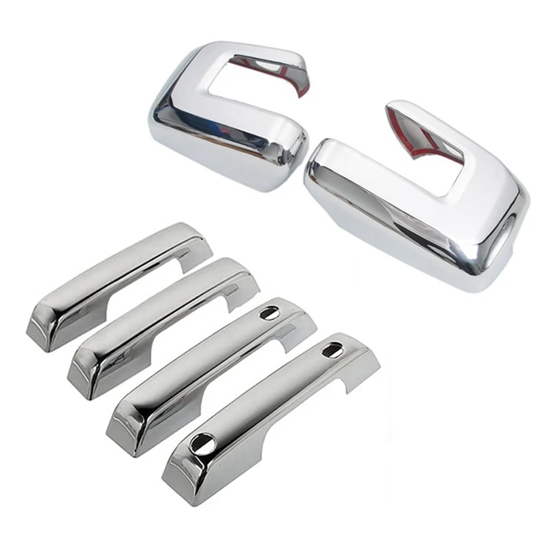 

For Ford F-150 F150 2021 2022 Chrome Side Rearview Mirror Cover & Door Handle Cover Trim Decal Frame Accessories
