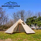 Палатка туристическая Ультралегкая на 3-4 человек, Всесезонная, для походов, вигвам, навес с дымовым отверстием