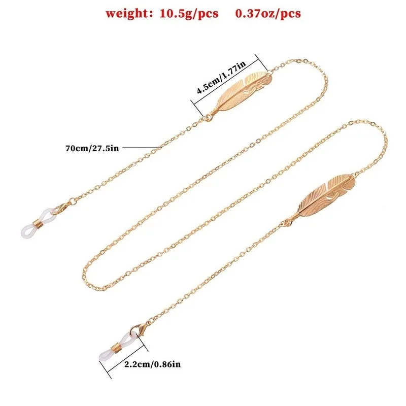 Женский шнурок для очков чтения с жемчужными листьями | Аксессуары одежды