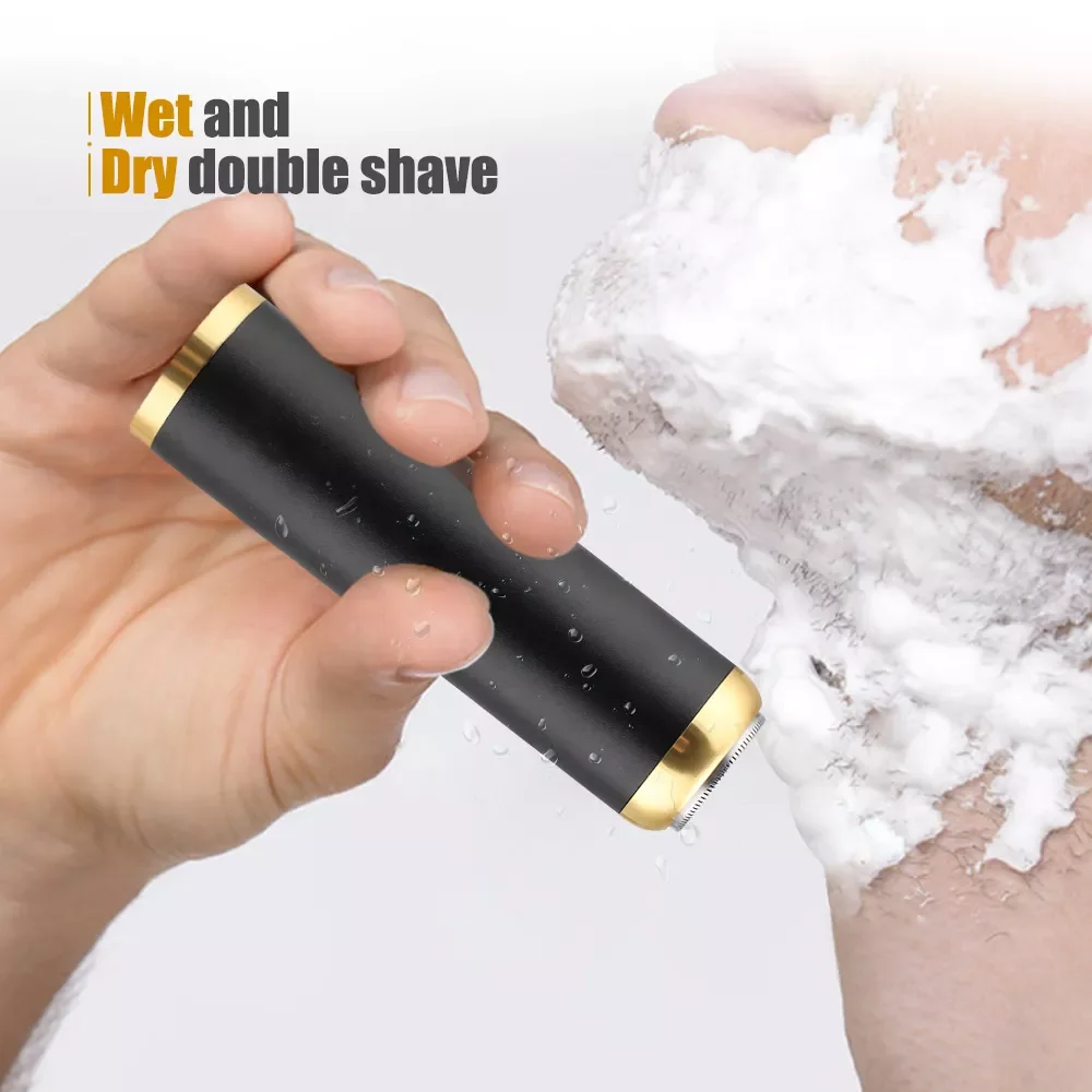 

NEW2023 Shaver Shaving Beard Machine Dry Wet Beard Trimmer USB IPX5 Clippers Mini Beard Cutter Shaver for Men Travel