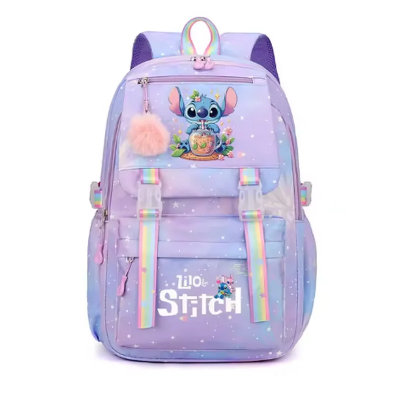 Фото Рюкзаки Disney Lilo Stitch для мальчиков и девочек, студенческий рюкзак для подростков, женский рюкзак, школьные сумки, дорожная сумка Mochila №1