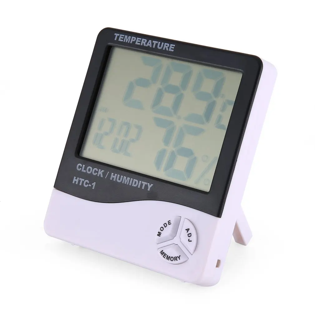

Thermohygrometer Single Temperature Large Screen Household Electronic Thermohygrometer With Alarm Clock