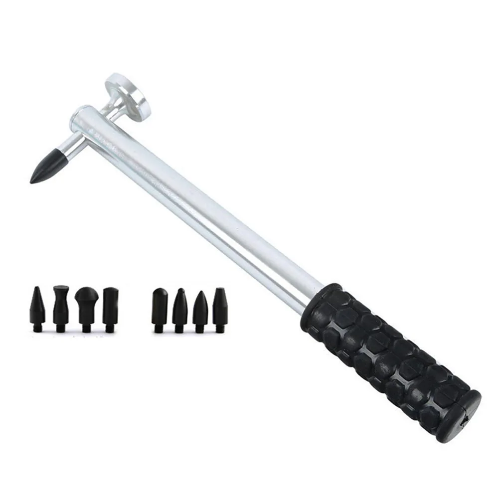 

1 Set Car Accessories Body Paintless Dent Repair Tools Metal Hammer Tap Down & 9 Heads Repair Kit Tools Protecting Car Parts