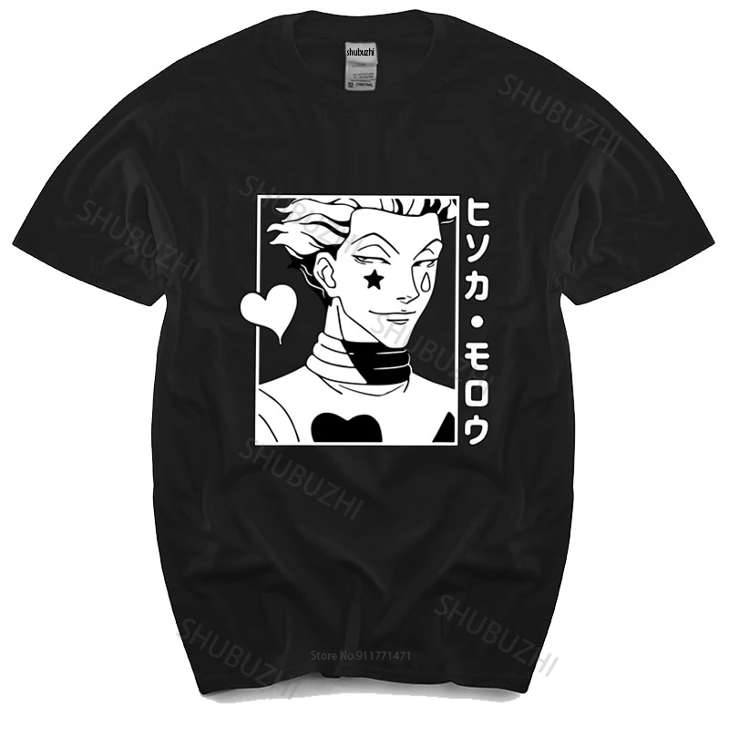 

Футболка мужская хлопковая, топ с японским Аниме Манга, новинка Hunter X Hunter, брендовая тенниска Hisoka Morow, лето